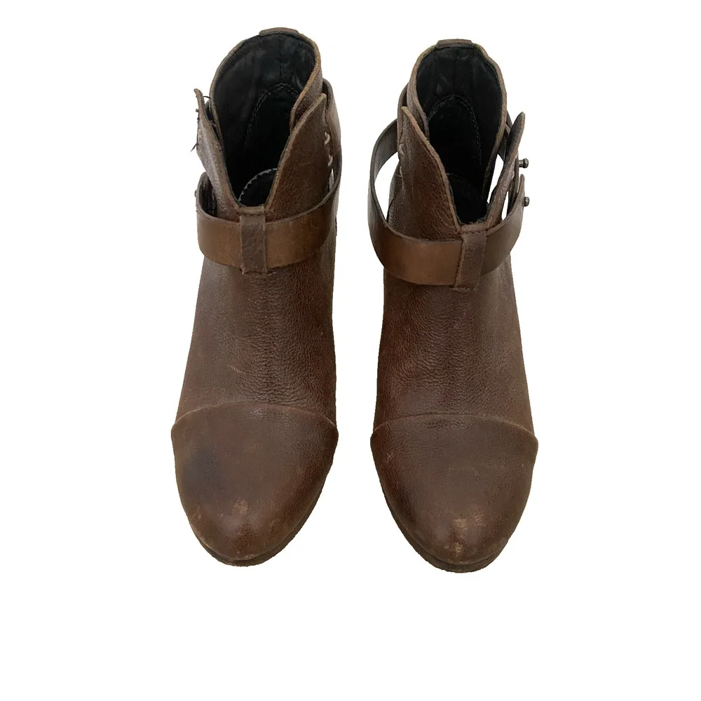 Rag‎ & Bone Harrow Ankle Western Boots Brown Boot EU 37 Boho Festival